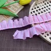 Accesorios de Encaje de Hongo Plisado de Alta Gama 2.5cm Cinta Decorativa Tejido Hecho a Mano DIY Bolsa de Dolor Material Lolita