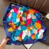 Bufanda de Seda de Nuevo Estilo para Mujer, Moderna y Versátil, Pañuelo Cuadrado de 70 cm, Bufanda para el Cuello Estilo Coreano, Pañuelo Retro para Primavera y Otoño, Pañuelo para la Cabeza