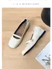 Sapatos Femininos Brisa Noturna Aumentadores de Altura 2025 Novo Estilo Francês Elegante Salto Baixo Boca Rasa Planos Suaves Sapatos Mary Jane