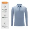 Camisa polo de manga larga con cuello para otoño para hombre, ropa de trabajo hecha a medida, alta elasticidad y resistente al desgaste, ropa de empresa directamente de fábrica