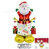 Novos Balões de Natal Oversized Transfronteiriços para Idosos Boneco de Neve Árvore de Natal Alce Arranjo de Decoração de Natal Bola de Filme de Alumínio