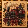 Pintura de Pérolas de Natal Kit de Material de Artesanato DIY Feito à Mão Pintura para Decoração de Festival em Casa Pintura de Diamante Criativa Transfronteiriça