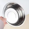 Tigela espessa de aço inoxidável, versátil para uso em refeitórios, como tigela de sopa, para uso doméstico, para servir pratos, para macarrão instantâneo, para arroz, para sopa, para assar e para bater ovos.