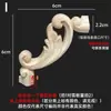 Talla en madera de Dongyang aplique de madera maciza esquina de puerta de gabinete flor celosía estilo europeo pared de fondo pieza de flor de madera adorno diagonal en stock para bodas