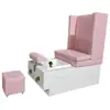 Cadeira Sofá de Luxo para Manicure e Massagem nos Pés, Cadeira Trono de Luxo com Encosto Alto para Massagem nos Pés, Banheira Individual para Pés, Assento de Sofá Luxuoso