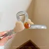 Elegante pinza de garra floral para peinado semi-recogido, nuevo modelo 2026 para mujer, pinza de tiburón de tamaño mediano para la parte trasera de la cabeza, accesorio para el cabello