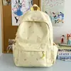 Mochila de Aspecto Premium Estilo Ins Coreano con Estampado de Estrellas, Moda Casual Versátil Ligera para Estudiantes de Secundaria