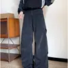 Jeans Lavados con Efecto Desgastado Estilo Retro Americano para Hombres y Mujeres, Nuevos de Corte Holgado Casual Versátil con Pliegues Jeans Rectos para Parejas