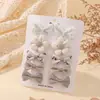 Set de Pinzas para el Cabello de Niña de Amazon Cuadros Puntos Estambres Clip para Flequillo de Niñas Lindos Mini Accesorios para el Cabello de Niñas