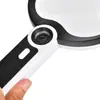 Nueva Luz LED Portátil Transfronteriza Detector de Dinero UV Lupa para Lectura de Periódicos para Personas Mayores, Aumento 5x 10x 20x