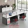 Mobiliario de Oficina Personalizado Foshan Escritorios de Oficina Estaciones de Trabajo para Personal para 4, 6, 8 Personas Combinación de Escritorio y Silla para Personal