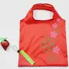 Bolsa de Compras Dobrável de Fruta Morango Bolsa de Compras Dobrável Ecológica de Poliéster Formato de Animal de Fruta Bolsa de Supermercado