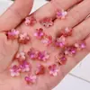 Cuentas para Florero de Flor de Cerezo con Gradiente Esmaltado Cuentas Sueltas DIY Hecho a Mano Pasador Antiguo Pulsera Collar Pendientes Accesorios de Joyería