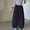 Pantalones holgados tipo globo con cinturón casual nuevos para otoño 2026 de niña, Pantalones de hocino para niños medianos y grandes de primavera y otoño, Pantalones de traje de pierna ancha