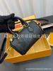 Bolsa Travesseiro Ma Hu Clássica em Couro de Vaca Preto Em Relevo Bolsa de Ombro Feminina Bolsa de Mão Simples para o Dia a Dia Bolsa Transversal Bolsa de Axila