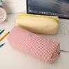 Estojo de Lápis Risca de Giz Listrado Mais Vendido, Estojo de Lápis de Grande Capacidade, Caixa de Papelaria Portátil para Viagem, Bolsa de Armazenamento de Alto Valor