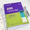 Coleção A4 Fina e Crocante Caderno Diário de Alta Qualidade para Estudantes do Sexo Feminino, Livro de Rascunho Simples Espesso com Linhas para Prática de Provas