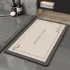 Alfombrilla de suelo para baño del hogar, Alfombrilla suave de tierra de diatomeas para la entrada, Alfombrilla antideslizante absorbente de agua para la puerta del baño, Alfombrilla para la puerta del inodoro