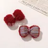 Tela a Cuadros Estilo Preppy Peluche Lazo DIY Accesorios para el Cabello Pasadores Zapatos Calcetines Bolsas Accesorios de Ropa Accesorios