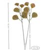 Popular Folha de Eucalipto Artificial Única Transfronteiriça Decoração de Arranjo de Flores para Casamento Folha Verde Falsa Acessórios de Flor de Seda