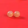Cuentas Cilíndricas del Sutra del Corazón de Ágata Roja Estampadas en Oro, Cuentas Redondas del Dios de la Riqueza de Cinco Vías, Pulsera Collar DIY Hecho a Mano, Accesorios de Joyería con Cuentas al por Mayor