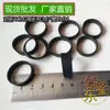 Venda Direta de Fábrica Pulseira de Borracha Preta Largura 8MM Dobrada 4CM Pulseira de Borracha Preta Estoque Atacado Pulseira de Borracha Preta Larga