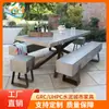 Producción 2021 de taburete de mesa de cemento mesa de cemento para exteriores mesa de hormigón impermeable anticorrosivo para exteriores mesa de hormigón para agua