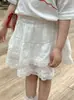 2025 Nuevo Otoño Estilo Coreano Ropa Infantil Niñas Pequeñas Frescas Camisa de Manga Larga Rayada Falda de Encaje Pantalones