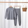 Outono e inverno suéter de algodão infantil algodão puro médio-grande algodão colorido infantil roupas de outono calças de outono gola média roupa íntima terno pijamas roupas de casa