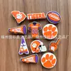 Tênis com Logo Americano Texas de Equipe Transfronteiriço, Fivelas de Sapato de Flor, Conjunto de Luxo, Tamancos, Acessórios DIY, Cola Macia de PVC