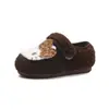 Sapatos Birkenstock Femininos Sapatos Peludos Estilo Inverno 2026 Sapatos de Algodão Quente com Plus Velvet para Meninas Bebês Sola Macia Sapatos de Princesa