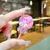 Mini Botella de Arena con Forma de Corazón Llavero Líquido Polvo de Amor Colgante Disco Duro Pequeño Colgante Accesorios de Inyección de Aceite de PVC
