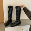 Botas Planas de Moda Retro con Suela Suave Botas Altas hasta la Rodilla Zapatos de Mujer 2026 Botas de Montar Simples Versátiles Botas Largas Botas Individuales para Primavera y Otoño