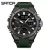 Reloj Sanda 6008, deportivo de moda, multifunción, electrónico para estudiantes, reloj de cuarzo resistente al agua para hombre, de una generación, venta al por mayor