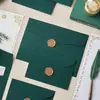Conjunto de Papel de Carta Verde Tinta Flutuante Série de Cartas Qingjian Estilo Chinês Papel Kraft Papel Especial Convite