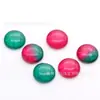 Personalizado de Fábrica Redondo Forma de Huevo Cuadrado Bloques de Color Tourmalina Planos Lisos/Facetados Piedra Suelta de Turmalina Roja y Verde Personalización