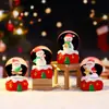 Sombrero de Navidad Nuevo Transfronterizo Hombre Mayor Bola de Cristal Bola de Agua Luminosa Colorida Adorno Mini Lámpara de Ambiente Adorno