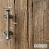 Manija de Puerta Vintage de Hierro Fundido Estilo Europeo para Patio Exterior Jardín Puerta de Madera Puerta de Gabinete Manija Decorativa de Arte de Hierro Pestillo