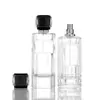 Atacado 100ml cilíndrico baioneta perfume sub-engarrafado transparente vidro spray frasco vazio alta qualidade perfume frasco de vidro