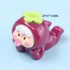 Figuras de Frutas de Burbujas 3D de Resina Accesorios DIY Paisaje en Miniatura para Coche Adornos Pequeños Materiales de Bolsas Sorpresa
