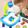 Brinquedo de Desenho com Projeção Inteligente para Crianças Quadro de Escrita e Desenho Quadro de Escrita Multifuncional Infantil Mesa de Projeção com Música Leve