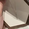 Nuevo collar sencillo de diamante de una sola piedra para mujer, elegante y de lujo ligero con diseño de nicho, cadena para la clavícula versátil y exquisita con un ambiente dulce y juvenil