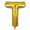 Globos de Papel de Aluminio de 16 pulgadas Versión Americana Dorado Letras Inglesas A-Z Números 0-9 Banner de Decoración para Fiesta de Cumpleaños Venta al por Mayor