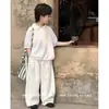 Ropa para Niños Camiseta de Manga Corta para Niños 2026 Verano Nuevo Estilo Tops Frescos para Niños Polos Ligeros de Punto para Niños