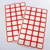 Venta al por mayor 32-1 Etiqueta adhesiva Boca Papel Marcapáginas 3*2,5 cm Etiqueta individual Paquete de 10
