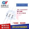 Tubo portafusible de vidrio con cable de 3,6 x 10 mm T0.1AL250V, fusible de doble tapa de fusión rápida/fusión lenta.