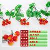 Rattan de Fruta Simulada Flor Falsa Folha de Uva Vinha Decoração de Teto Vinha de Flor de Plástico Folha Verde Decoração Enrolada em Árvore Atacado