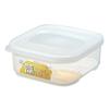 Marca Japonesa Contenedor Hermético Caja de Almacenamiento Cuadrada para Refrigerador 520ml Sellado