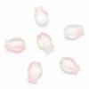 10x 14 agujero mediano pez pequeño color degradado barniz para hornear DIY colgante para pulsera de cuentas agujero mediano colgante de cristal de vidrio coloreado
