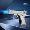 Encendedor Nuevo en Forma de Pistola Tres Chorro Rectos a Prueba de Viento Recargable Creativo Extraño y Peculiar Encendedor Creativo